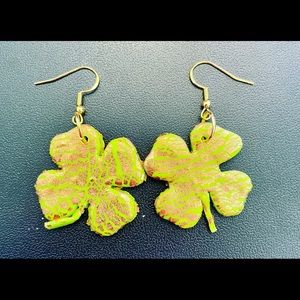 Four leaf clover earrings